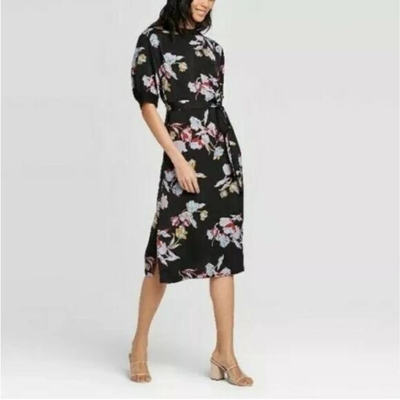 Who Wore What Heirloom Floral Dress Tie Waist size Small - Picture 1 of 9